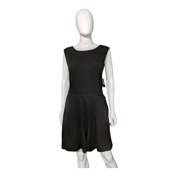 New York & Co Romper Black L - Picture 3 of 8